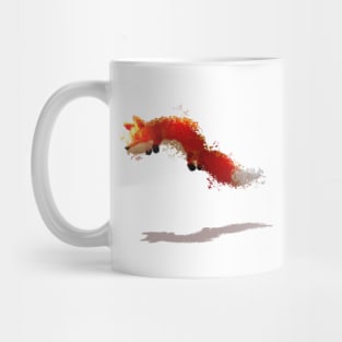 Artistic Jumping Fox Mug